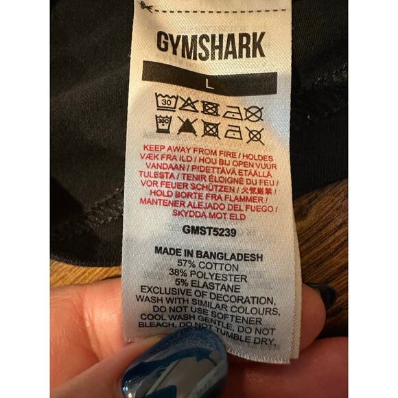 Gymshark Men’s Arrival T-Shirt with Camo Logo Black SZ Large – Fitness Essential - Picture 5 of 7